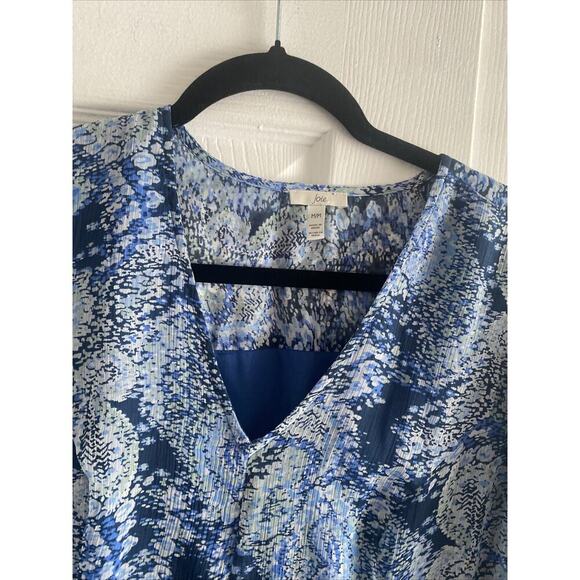 Joie Women's Medium Limited Edition Blue Tiered Parisian Pasiley Maxi Dress - Picture 3 of 11